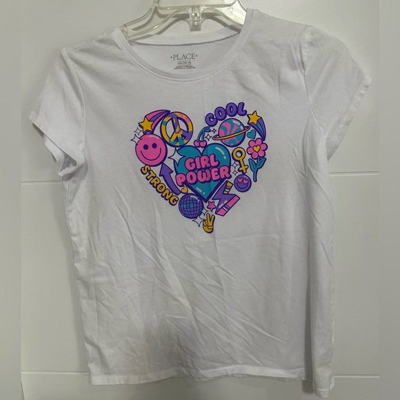 🎁The Children’s Place Girls Short Sleeve Shirt - Size XXL (16)🎁 - Picture 1 of 5